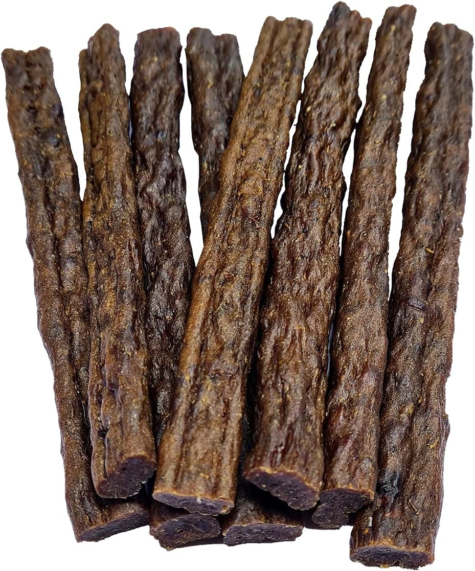 ALL BARKS Bush Sticks - 100% Aussie Venison & Kangaroo - Natural, Grain-Free, Australian Dog Treats - Snacks, Treats & Rewards for Your Dog - 8 Sticks per Bag Dog treats all barks