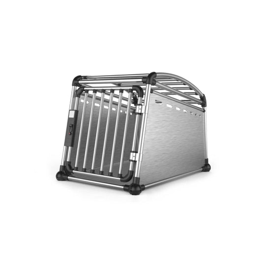 Aluminium Dog Travel Crate 63x68x88cm - Large Pet Car Transport Cage Kennel Box Pet Care > Cat Supplies > Cat Carriers & Crates Woofy and Whiskers