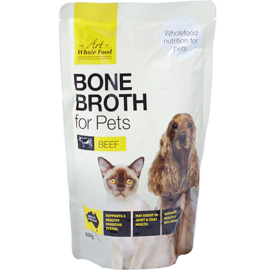Art of Whole Food Beef Bone Broth for Pets 500g Pet Care > Pet Food Art of Whole Food Beef