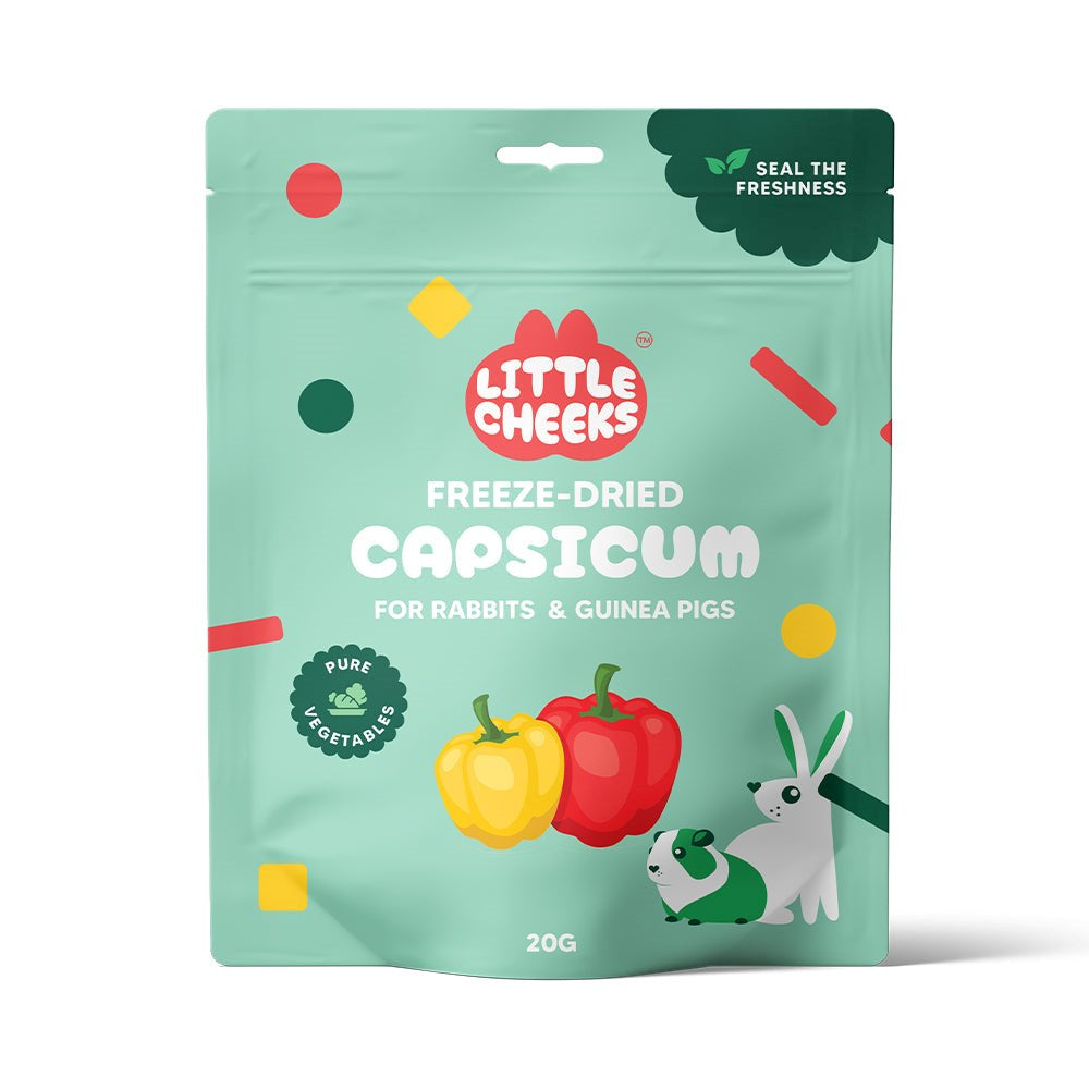 Little Cheeks Freeze Dried Mixed Berries for Small Animal 25g Woofy and Whiskers Capsicum