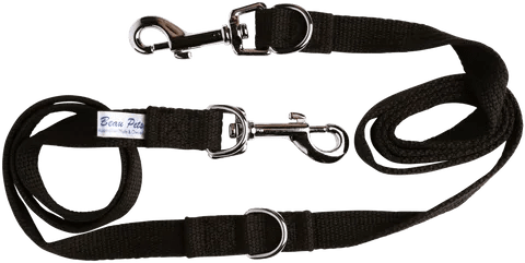 Beau Pets – Adjustable Webbing Lead Beau pets Black
