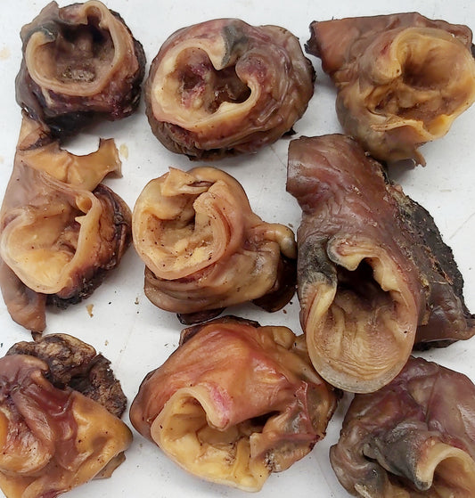 Beef ear scrolls each Woofy and Whiskers