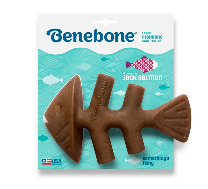 Benebone – Jack Salmon Fishbone tough dog toys Benebone Small