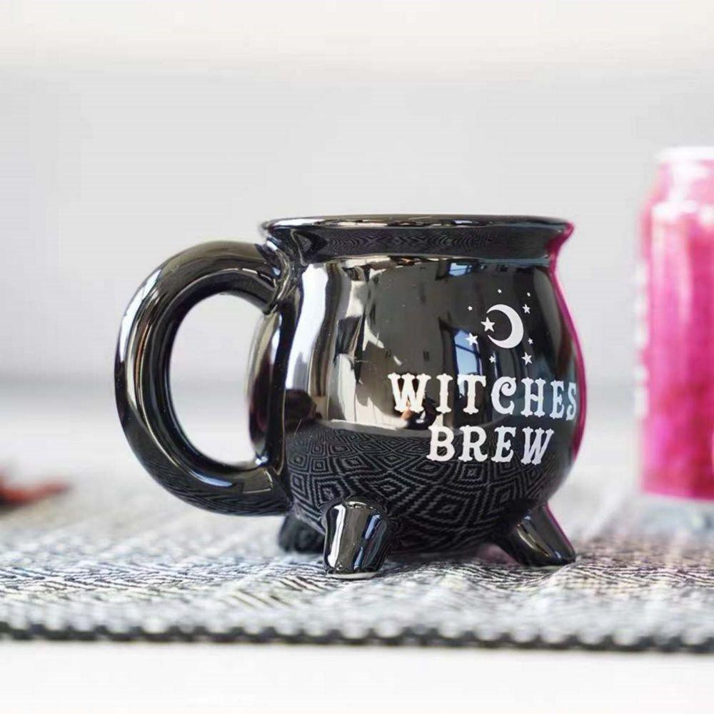 Black Coffee Cauldron Mug Brew Magic in Every Sip Home & Garden > Kitchenware Generic