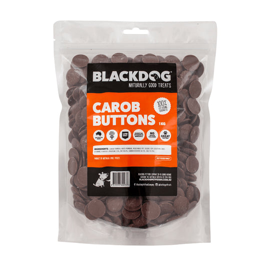 Black Dog Carob Drops 1KG Dog treats black dog