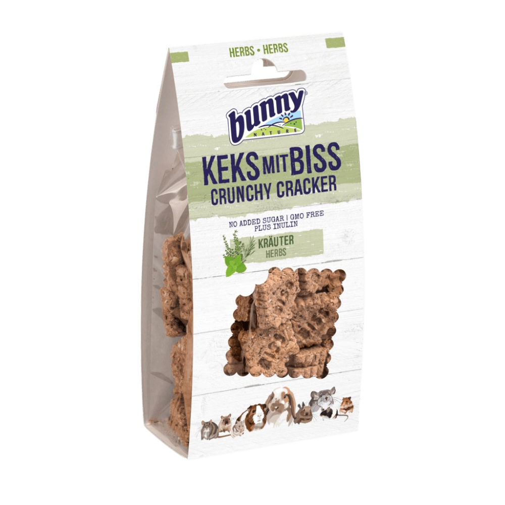 Bunny keks MitBiss Crunchy Cracker Woofy and Whiskers Herbs