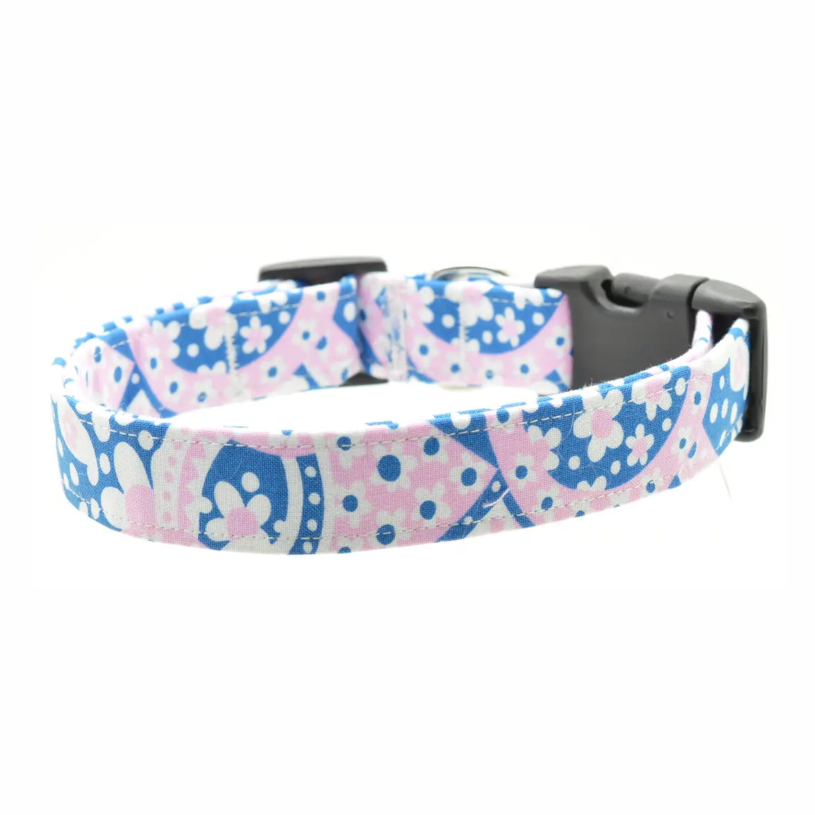 XL Dog Collar Dog Collar world Extra large (XL) Pink & blue Paisley