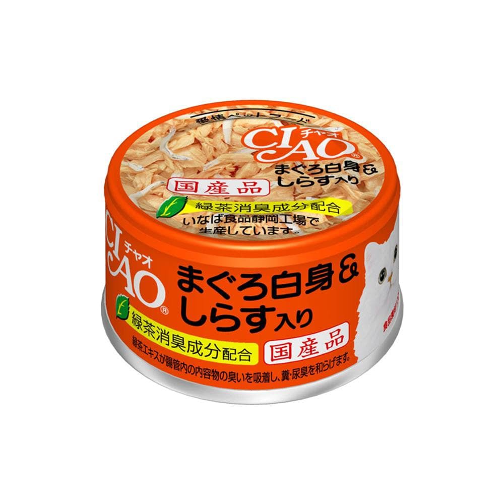 CIAO Canned Jelly For Cat White Meat Tuna With Whitebait 85G X12 Pet Care > Pet Food CIAO 85G X12 White Meat Tuna With Whitebait
