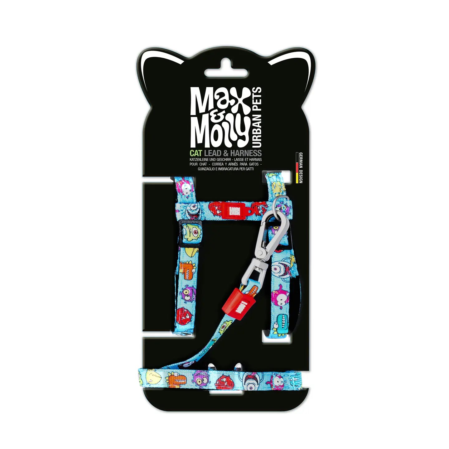 Max and Molly Cat Harness leash Set - Little Monster1 Size cat harness Max & Molly Urban Pets Little Monsters