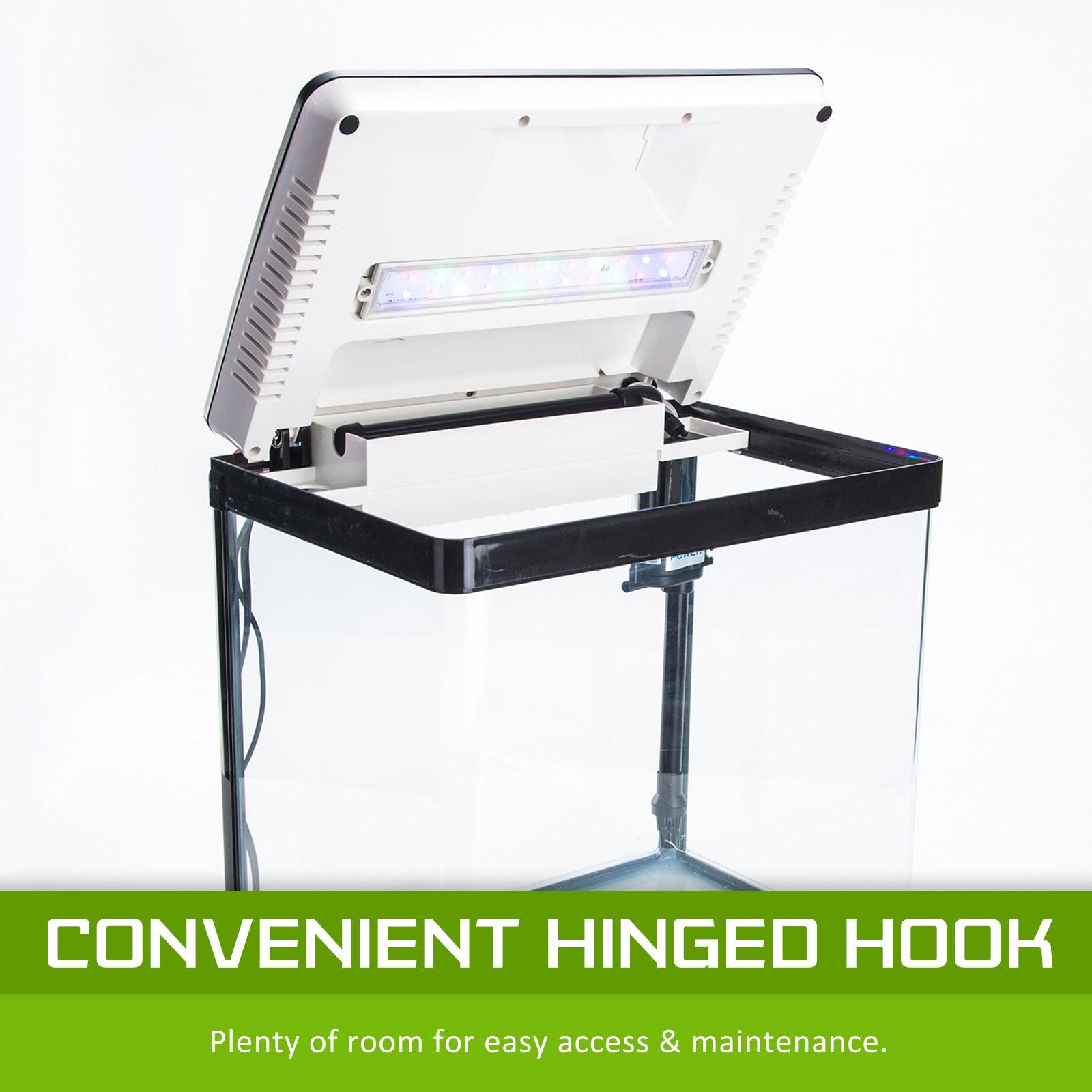 Dynamic Power Aquarium Fish Tank 52L Curved Glass RGB LED Pet Care > Aquarium Dynamic Power