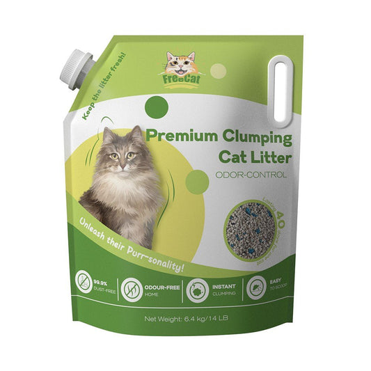 FreeCat Freecat Premium Clumping Cat Litter (odour control) 6.4kg Cat Litter FreeCat