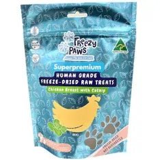Freezy Paws Chicken Breast W Catnip Training Treats 80G freeze dried cat treats freezy paws