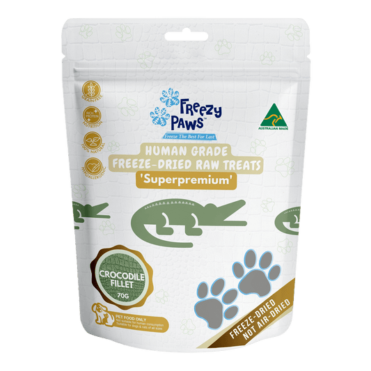Freezy paws crocodile fillet Woofy and Whiskers