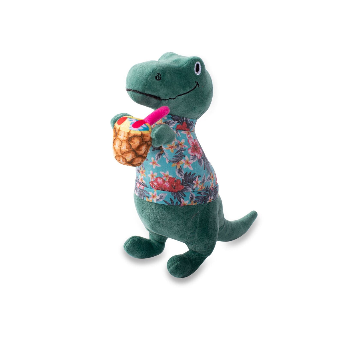 Fringe Studio It's 5 O'Clock Somewhere Interactive Play Plush Dog Squeaker Toy Woofy and Whiskers