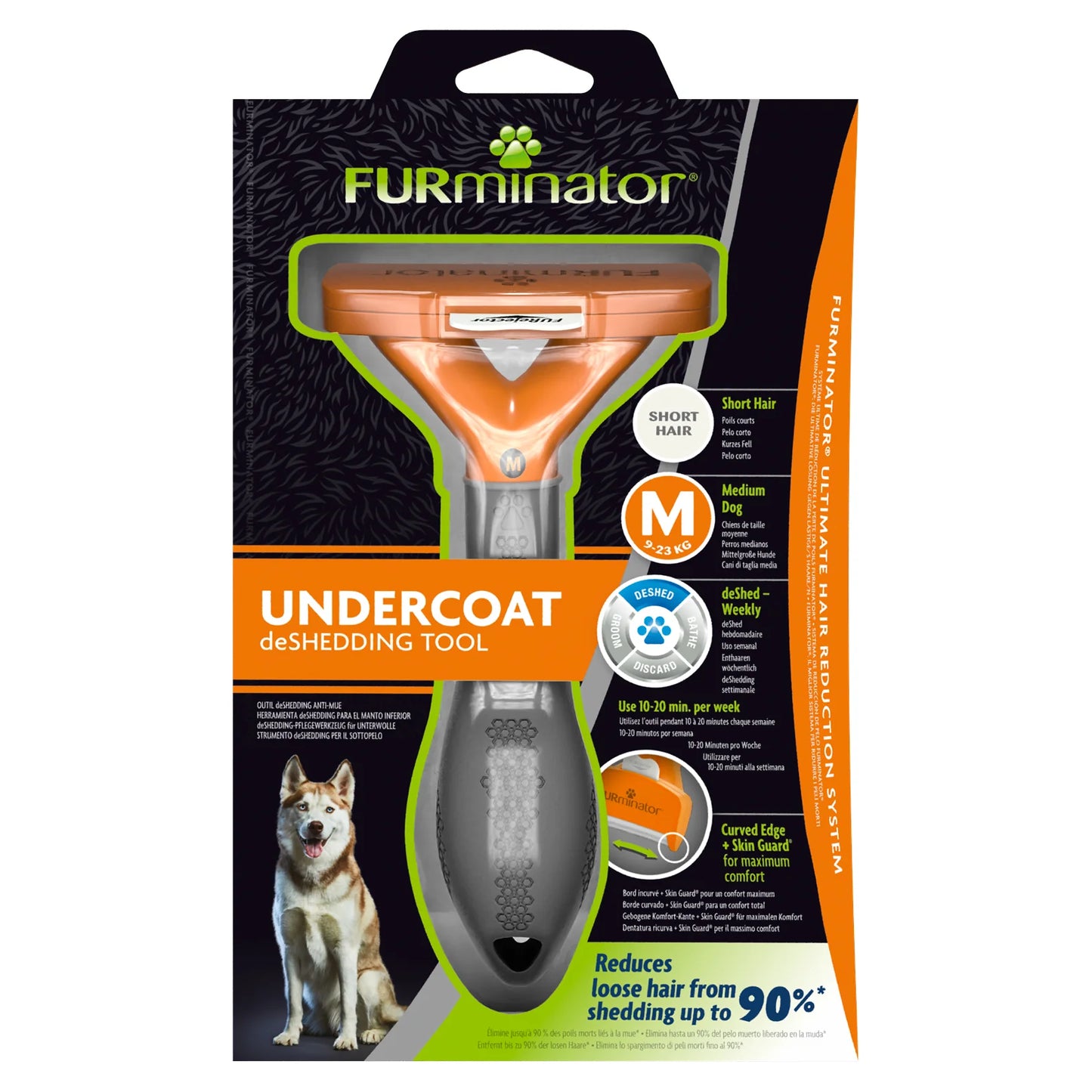 FURminator – Undercoat Deshedding Tool – Short Hair Cat Pet Care > Cleaning & Maintenance > Pet Grooming Supplies Furminator