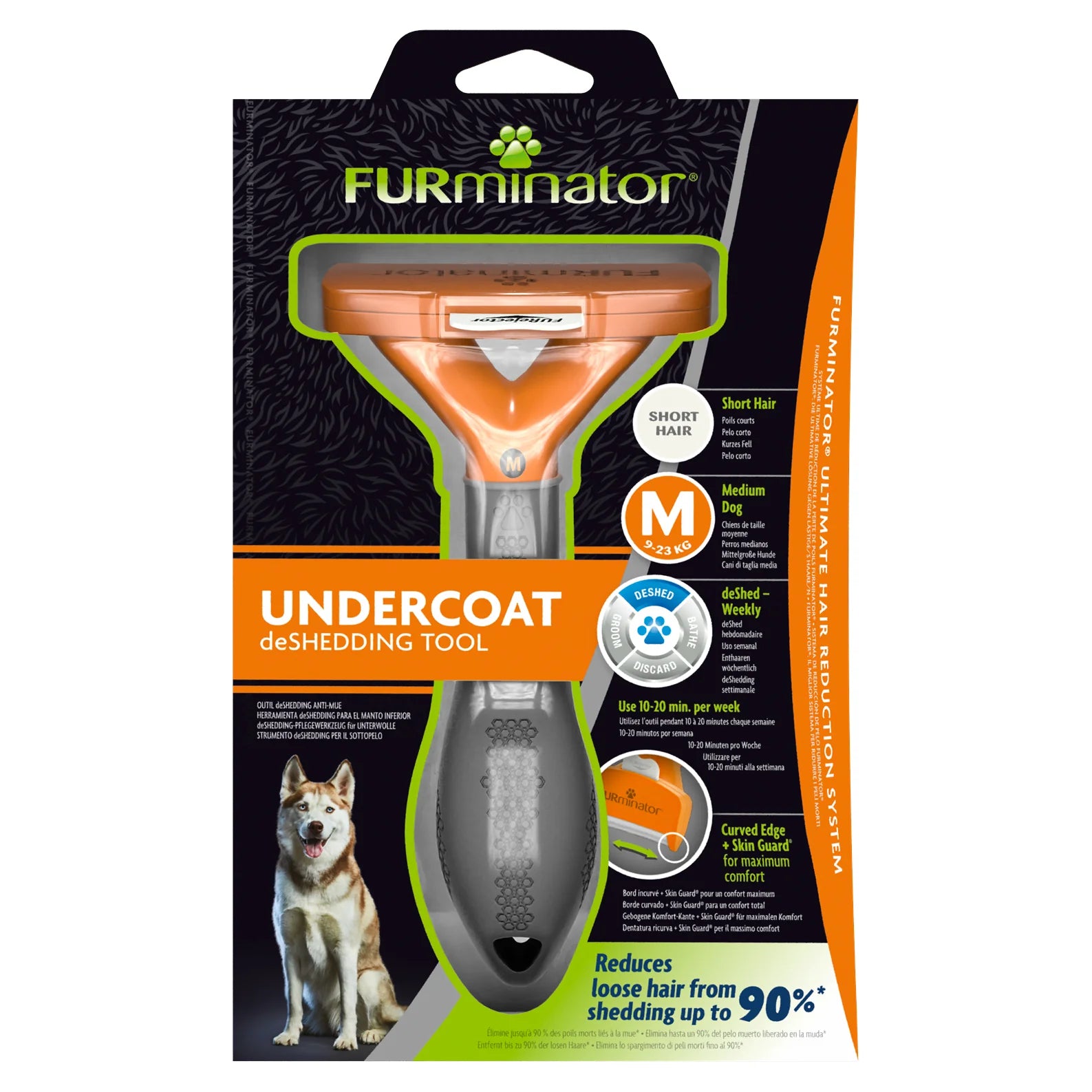 FURminator – Undercoat Deshedding Tool – Short Hair Cat Pet Care > Cleaning & Maintenance > Pet Grooming Supplies Furminator