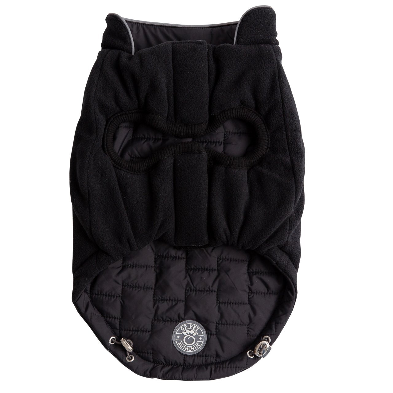 GF Pet Elasto-Fit Reversible Chalet Dog Jacket in Black Dog Apparel GF Pet