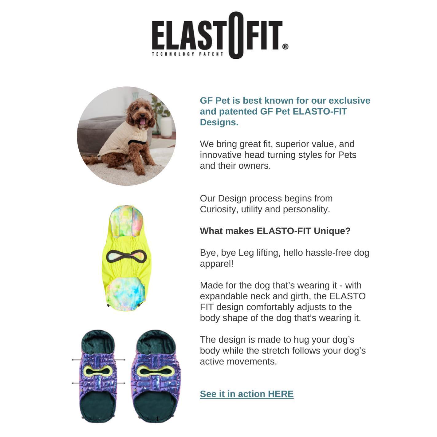 GF Pet Elasto-Fit Reversible Chalet Dog Jacket in Sand/Lime Dog Apparel GF Pet