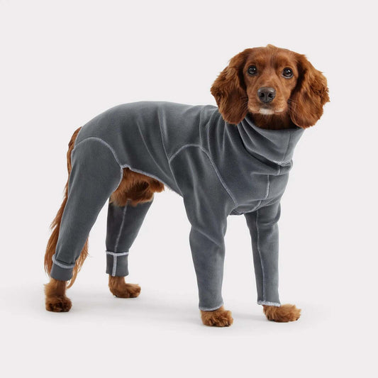 GF Pet Gondola Dog Onesie in Charcoal Dog Apparel GF Pet Small (S)