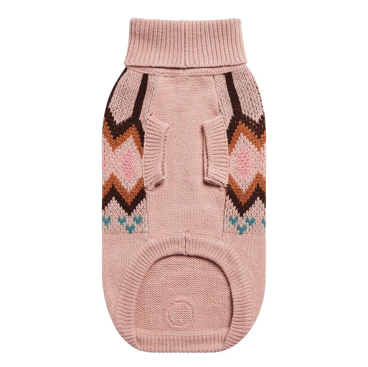 GF Pet Heritage Dog Sweater in Pink Dog Apparel Woofy and Whiskers