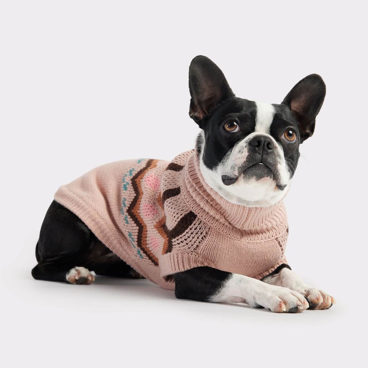 GF Pet Heritage Dog Sweater in Pink Dog Apparel Woofy and Whiskers Medium (M)