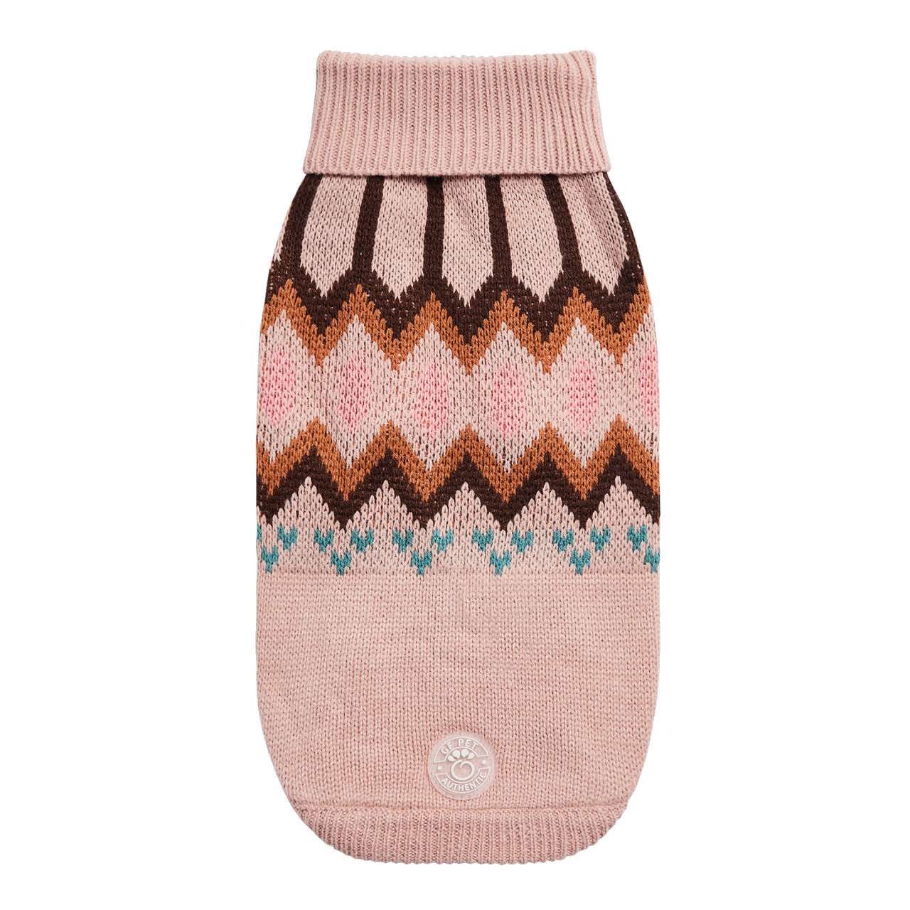 GF Pet Heritage Dog Sweater in Pink Dog Apparel Woofy and Whiskers