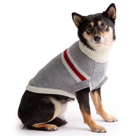 GF Pet Trekking Dog Sweater in Grey Mix - XS Dog Apparel GF Pet Extra small (XS)