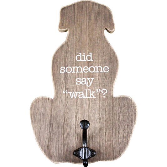 Hanging Sign Dog Walk storage hook for dog leash Lavida