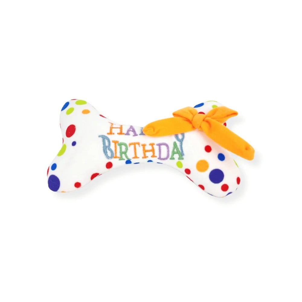 Happy Birthday Bone Dog ToyWoofy and Whiskers