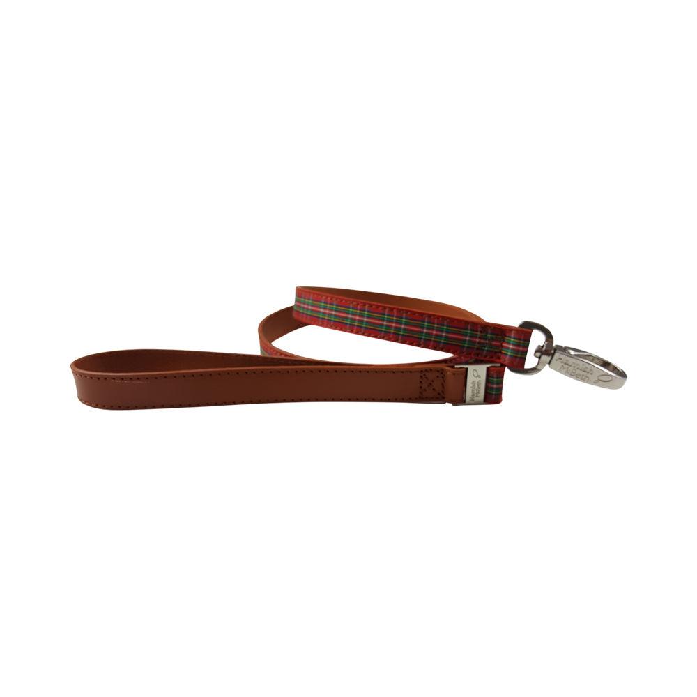 Highland blue Tartan Dog Collar Medium Pet Care > Dog Supplies Hamish McBeth 2 cm width / 122 cm long Leash Red