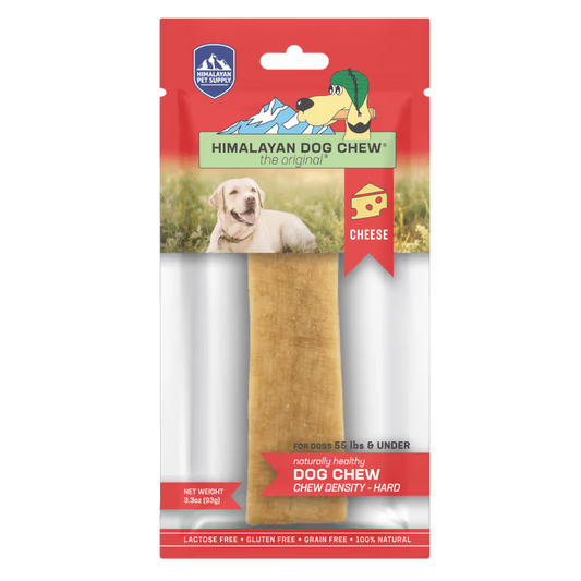 Himalayan Dog Chew Original Yak Cheese Chew, 1 Large Stick, 3.3 oz, Gluten Free, Healthy Treats, Grain & Lactose Free 100% Natural, Long Lasting for Dogs Under 24.9kgs Himalayan Pet Supply