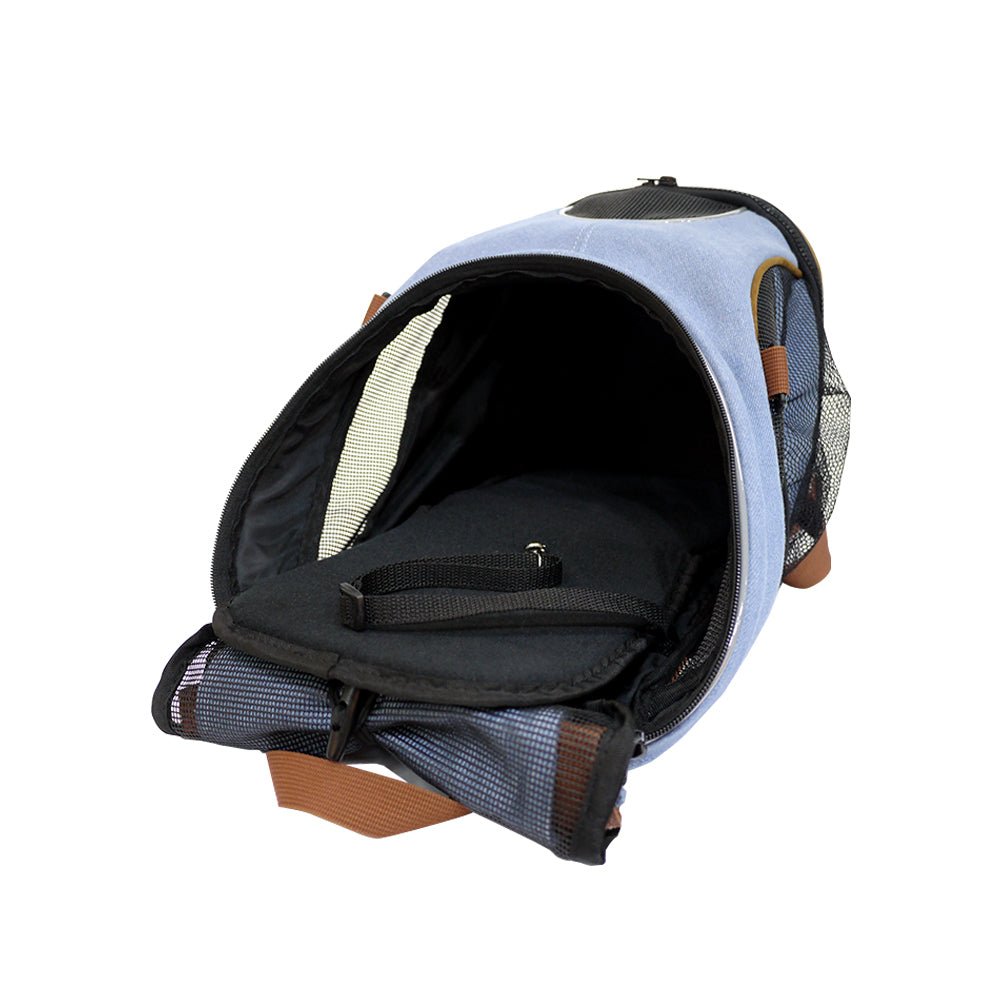 Ibiyaya Denim Fun Lightweight Pet Backpack Carrier (Up to 5kg) | Canberra Local Delivery Available Pet Carrier Ibiyaya