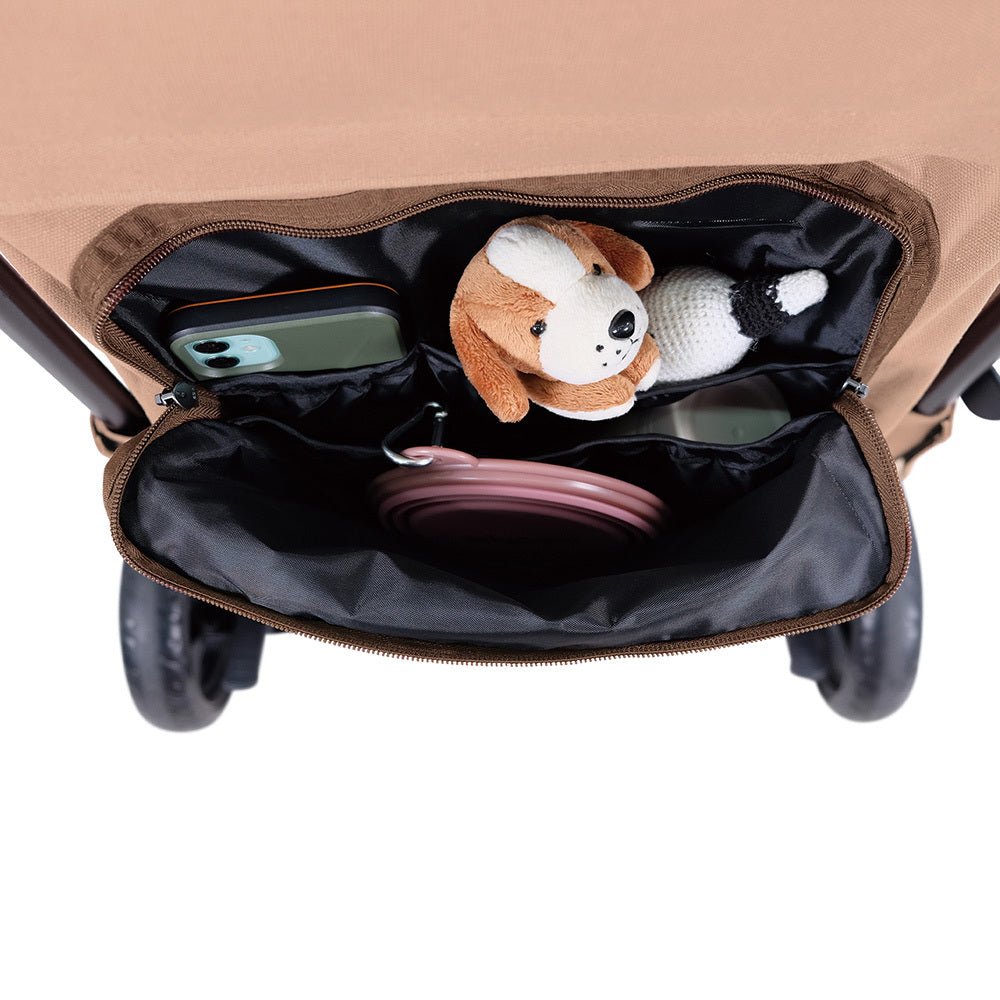 Ibiyaya Gentle Giant Dual Entry Pet Wagon for Dogs up to 25kg – Peach pet stroller Ibiyaya