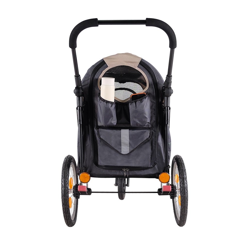 Ibiyaya Happy Pet Trailer & Jogger with Bicycle Attachment 2.0 – Blue Stroller Ibiyaya