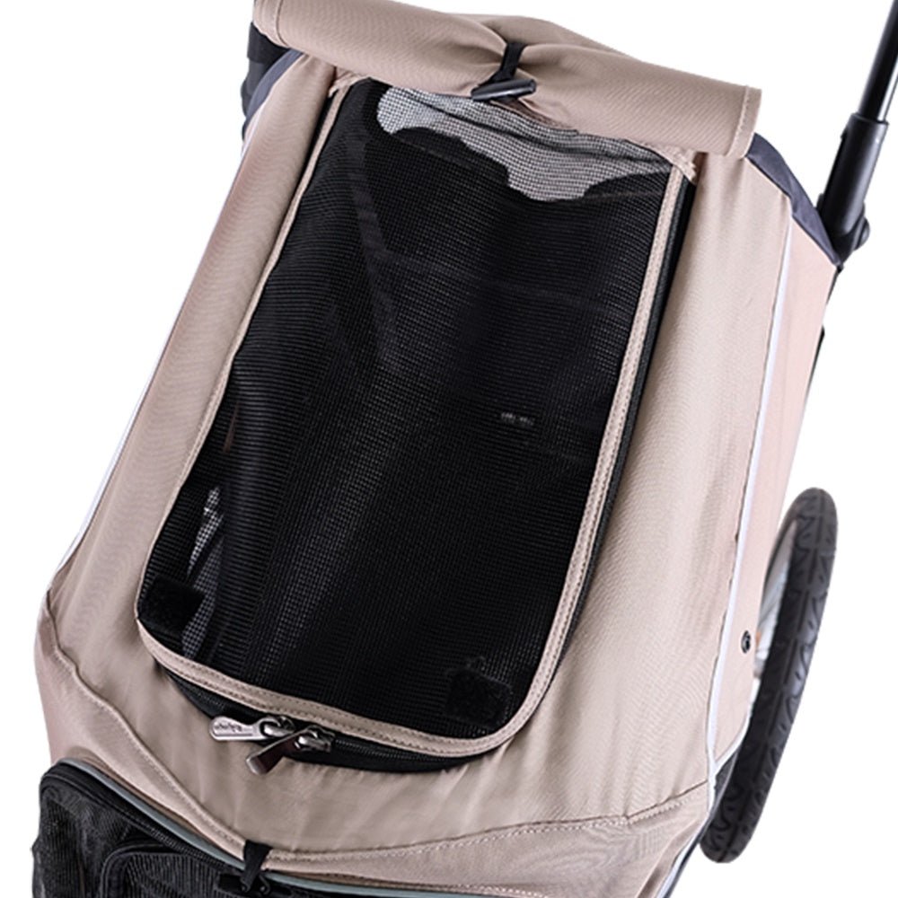 Ibiyaya Happy Pet Trailer & Jogger with Bicycle Attachment 2.0 – Blue Stroller Ibiyaya
