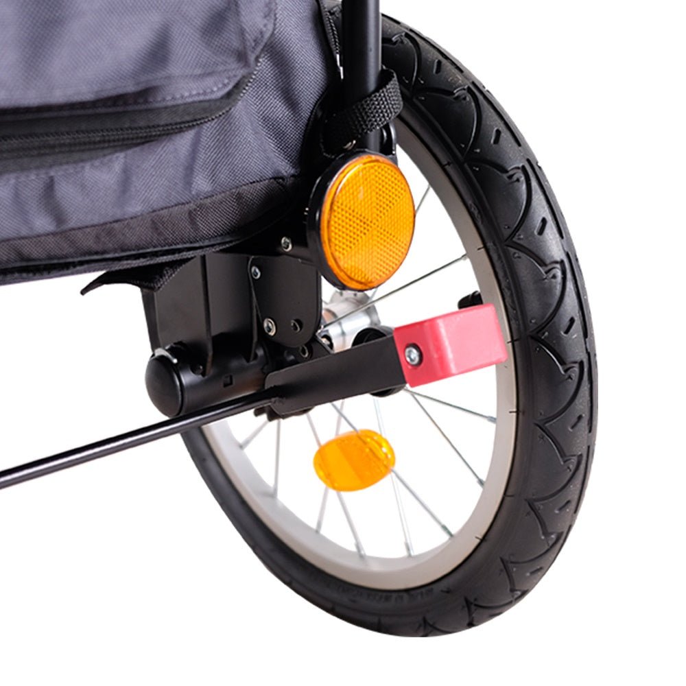 Ibiyaya Happy Pet Trailer & Jogger with Bicycle Attachment 2.0 – Blue Stroller Ibiyaya