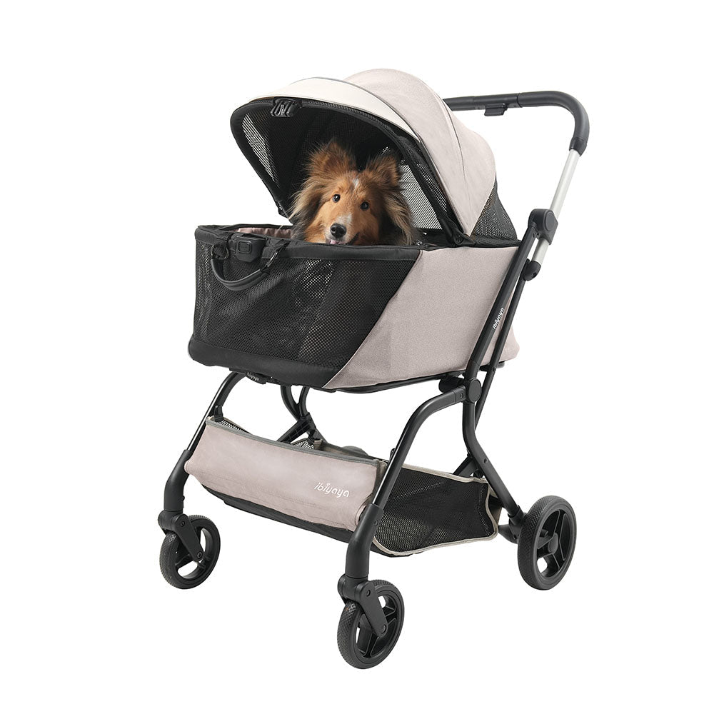Ibiyaya Instacollapse Detachable Pet Stroller – Taupe Pet Stroller Accessories ibiyaya