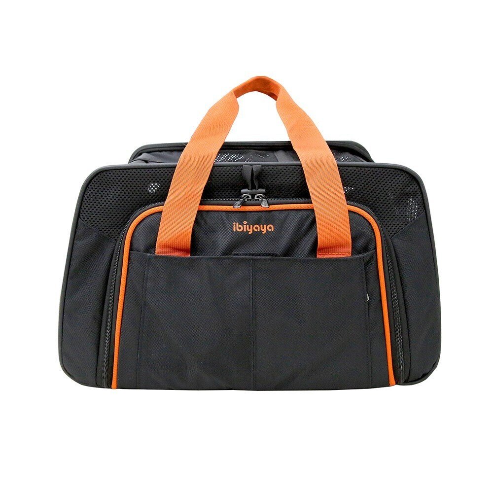 Ibiyaya JetPaw: Expandable Pet Carrier & Backpack - Obsidian/Orange Pet Carrier Ibiyaya