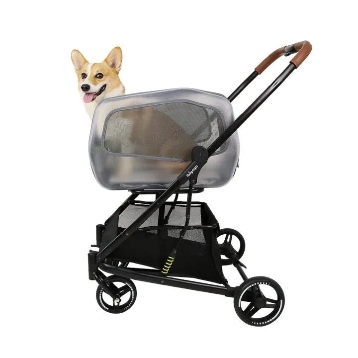 Ibiyaya NeoRider Multi-purpose Detachable Pet Stroller – Silver Mist pet stroller Ibiyaya