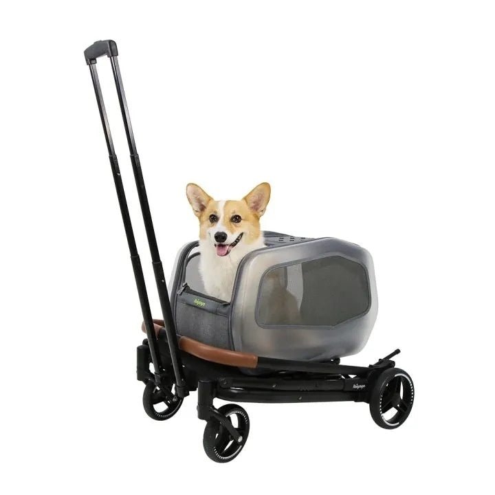 Ibiyaya NeoRider Multi-purpose Detachable Pet Stroller – Silver Mist pet stroller Ibiyaya