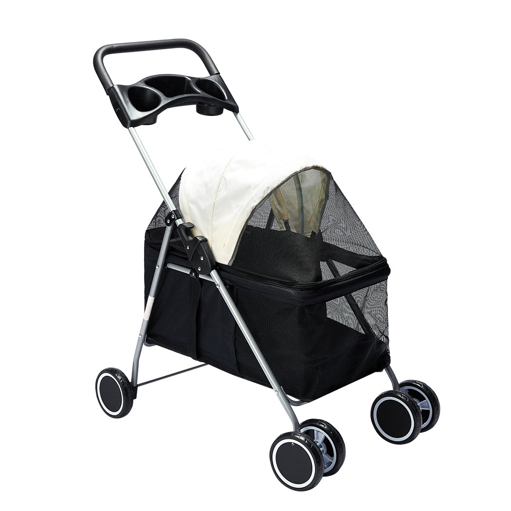 PaWz Large 3-in-1 Pet Stroller & Carrier – Black pet stroller PaWz