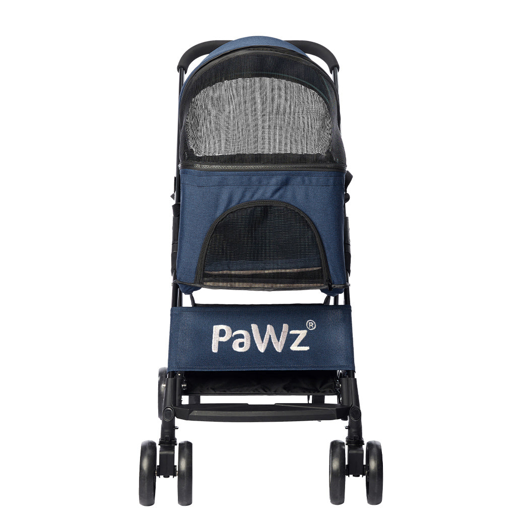 PaWz Large Pet Stroller Dog Cat Carrier Blue pet stroller PaWz