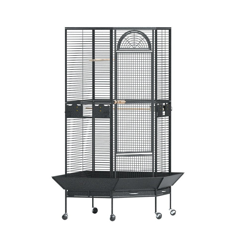 i.Pet Bird Cage Large Jumbo Aviary Budgie Perch Cage Parrot Stand Wheels Corner Pet Care > Bird > Bird Cages & Stands ipet
