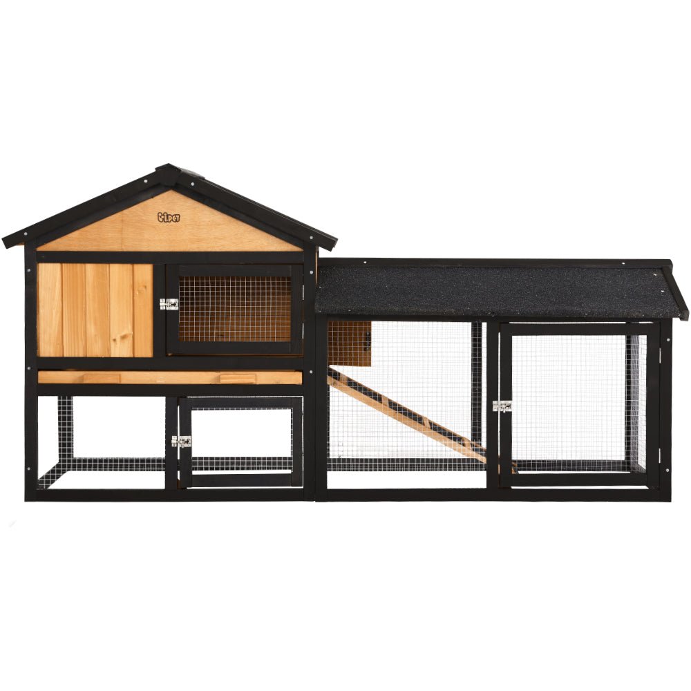 i.Pet Chicken Coop Rabbit Hutch 165cm x 43cm x 86cm Extra Large Run House Cage Wooden Outdoor Pet Care > Coops & Hutches > Small Animal Habitats & Cages Woofy and Whiskers