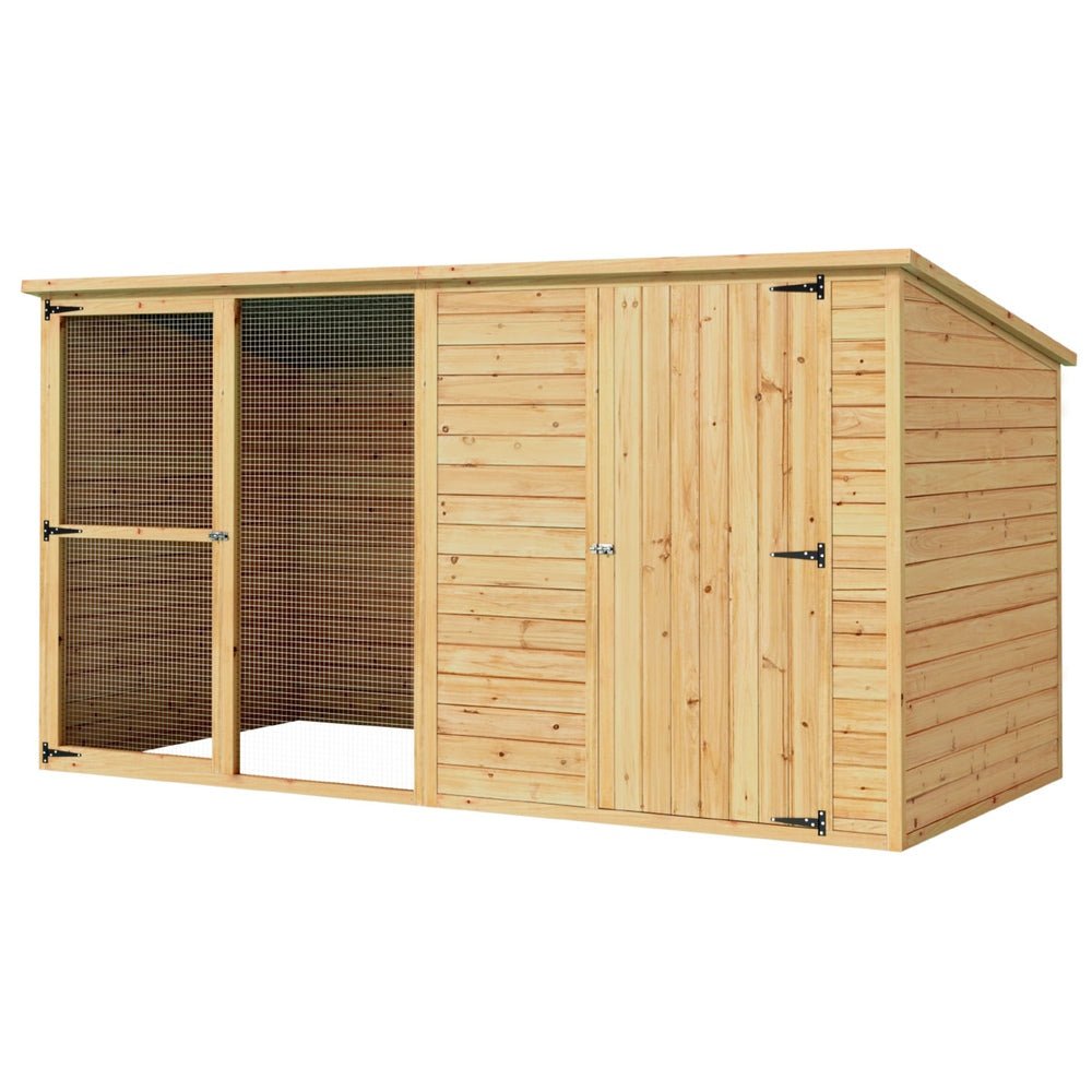 i.Pet Dog Kennel Extra Large 2.28M Wooden House Bed Outdoor Pet Puppy Cabin Log Pet Care > Dog Supplies > Dog Kennels ipet