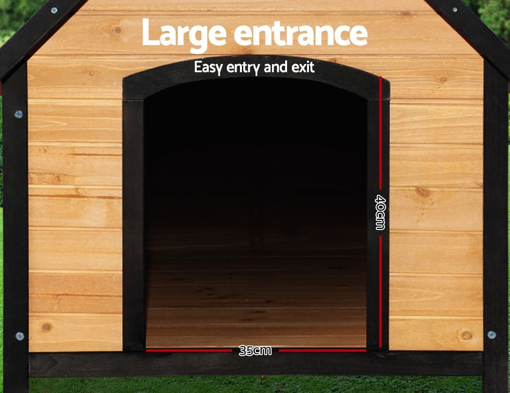i.Pet Dog Kennel Extra Large Wooden Outdoor House Pet Puppy House XL Crate Cabin Waterproof Pet Care > Dog Supplies > Dog Kennels ipet