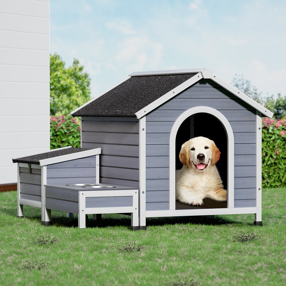 i.Pet Dog Kennel House Large Wooden Outdoor Pet Kennels Indoor Puppy Cabin Wooden Dog Kennel ipet