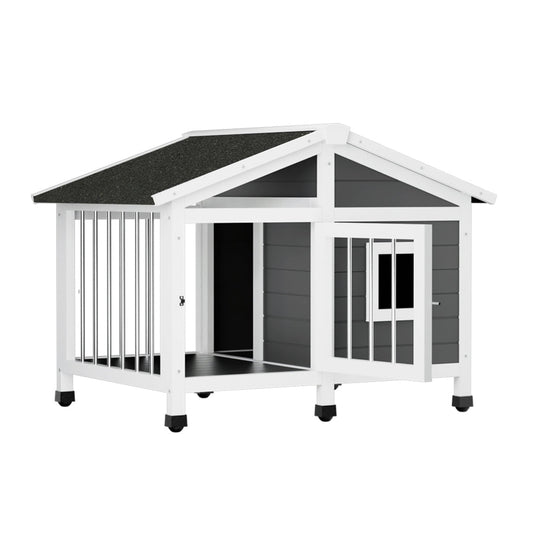 i.Pet Dog Kennel House Large Wooden Outdoor Pet Kennels Indoor Puppy Cabin Home Pet Care > Dog Supplies > Dog Kennels ipet