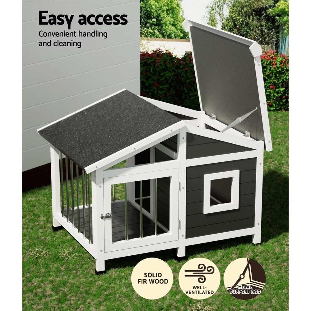 i.Pet Dog Kennel House Large Wooden Outdoor Pet Kennels Indoor Puppy Cabin Home Pet Care > Dog Supplies > Dog Kennels ipet