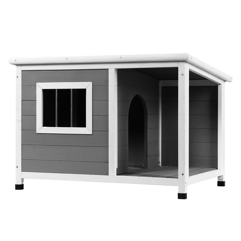 i.Pet Large Wooden Dog Kennel – Indoor & Outdoor Log Cabin wooden dog kennel ipet